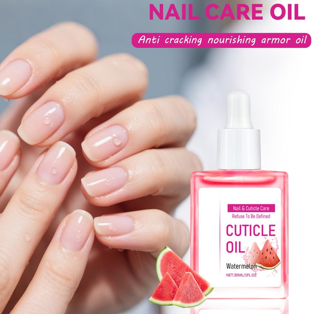 Nail Exfoliating Oil Watermelon Nail Polish Nourishing Nail Care Oil Reduces Dry Nails And Chapped Nails 30ml