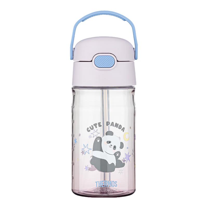 THERMOS Tritan Straw Water Bottle for Kids and Students фиолетовый