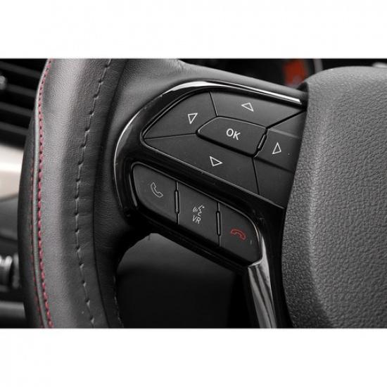 1x Interior Steering Wheel Cover Trim Decor for Jeep Grand Cherokee 2014+ Black