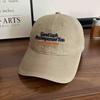 Fashion American retro letter embroidery washed old baseball cap children versatile wide brim show face small cap men