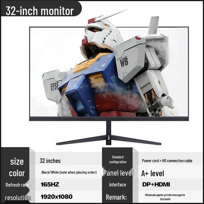 144Hz 24-32 inch Curved Computer Monitors: 2K & 4K Display for Office & Esports