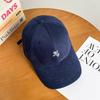 New baseball cap women's spring summer cute versatile big head circumference wide brim show face small shade hard top cap