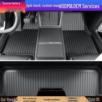 Alfombrillas TPE para Piso y Maletero Compatibles con Tesla Model Y 2025 para Vehículos con Volante a la Izquierda/Derecha