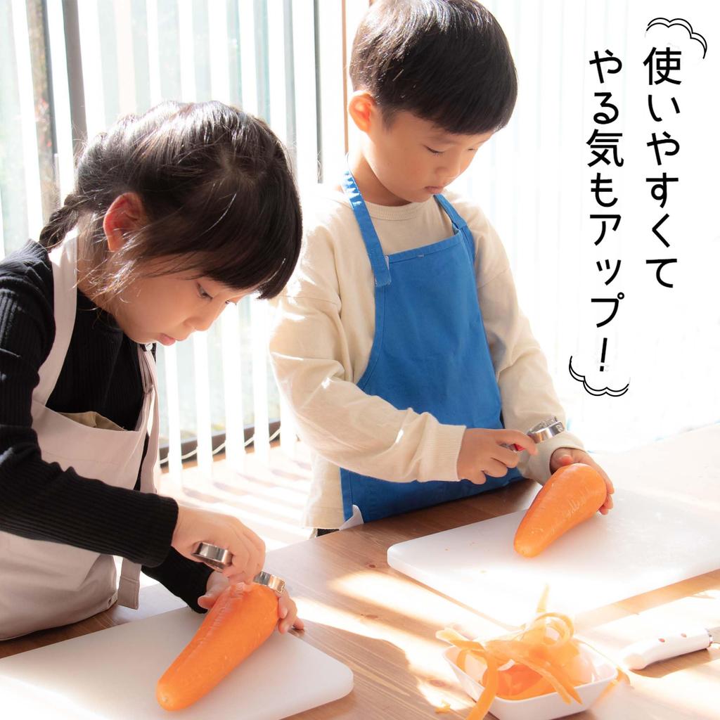 Suncraft Peeler with Made in Kitchen Utensils for Children's Cover, Japan, Kids, DI-105