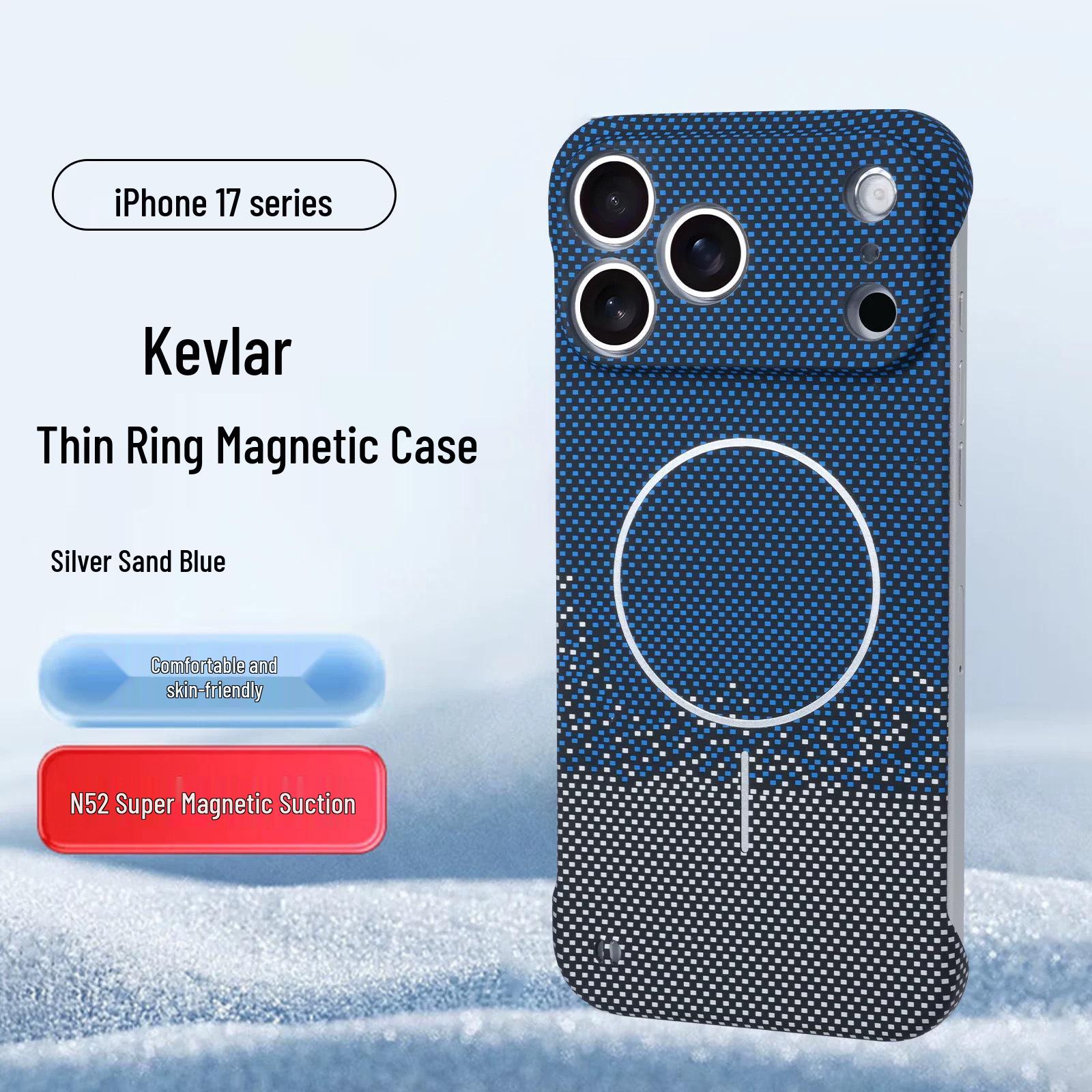 

iPhone 17 Pro Max Carbon Fiber Magnetic Matte Anti-Drop Protective Case 11