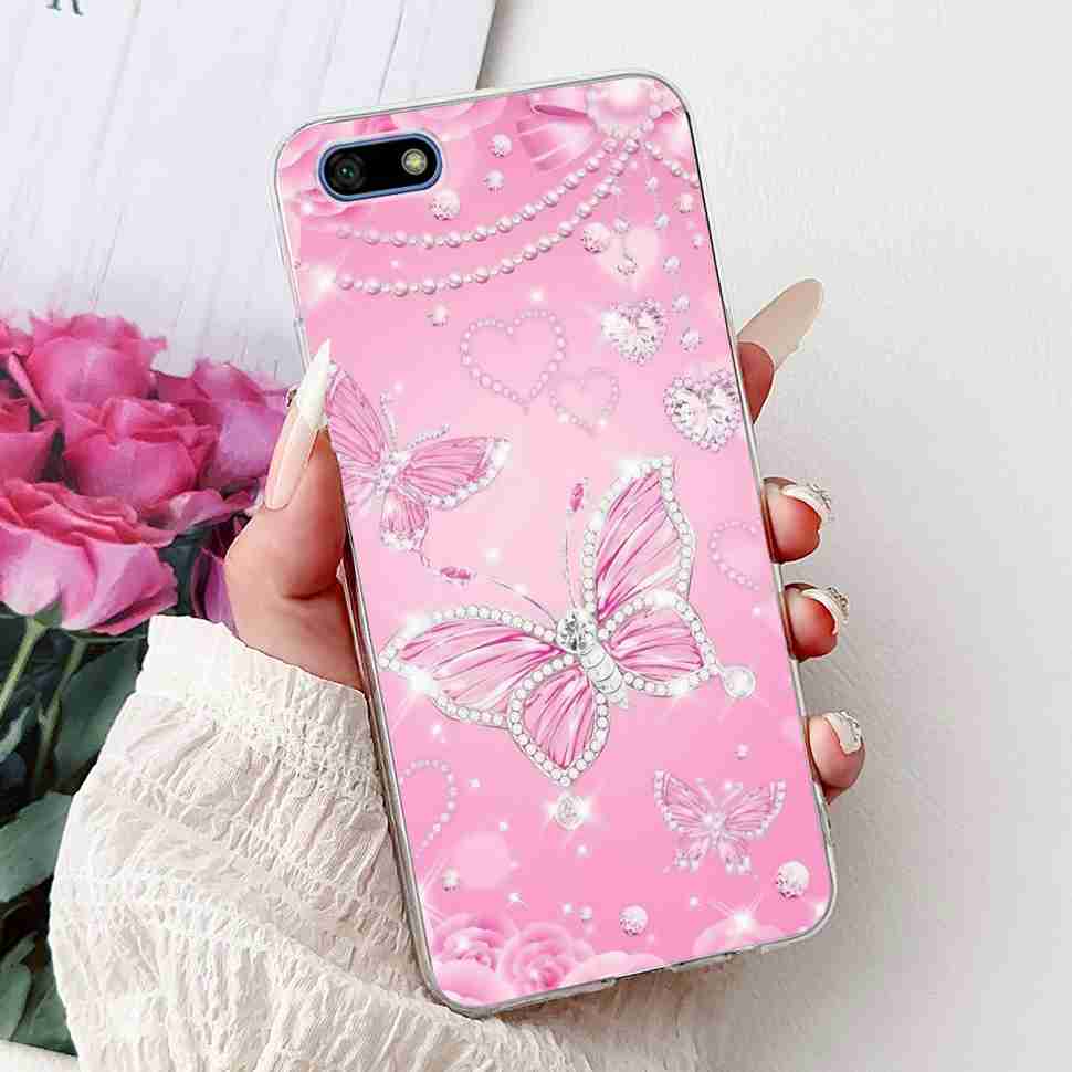 For Huawei Y5 2018 5.45" Case Fashion Butterfly Cute Cat Soft Silicone TPU Cover For Huawei y5 Y5 Prime 2018 DRA-LX2 Phone Cases