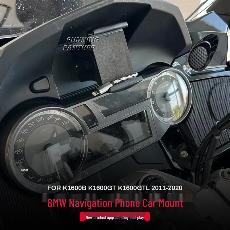 USB Charging Phone Holder for BMW K1600B/GT/GTL (2011-2020)