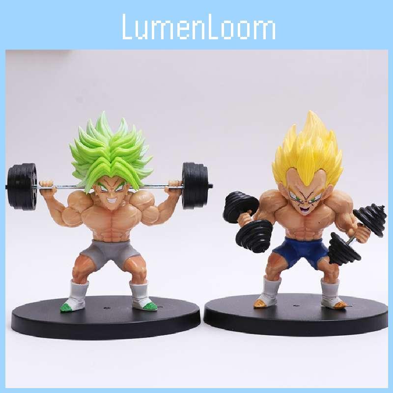 High Quality Dragon Ball Fitness Goku Muscle Strengthening Master Roshi Vegeta Model Ornament