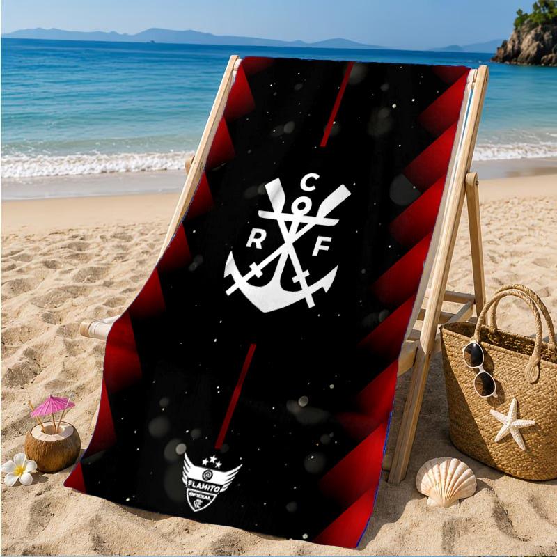 Fußballverein Aufgedrucktes Mikrofaser-Strandtuch, Weich und Saugfähig, Schnelltrocknend, Ideal für Sommerreisen, Strand-Essentials, Schwimmbad