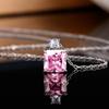 Cao Shi Luxury Tanabata Gift Set: Perfume Bottle Earrings & Necklace with Imitation Ice Flower Design
