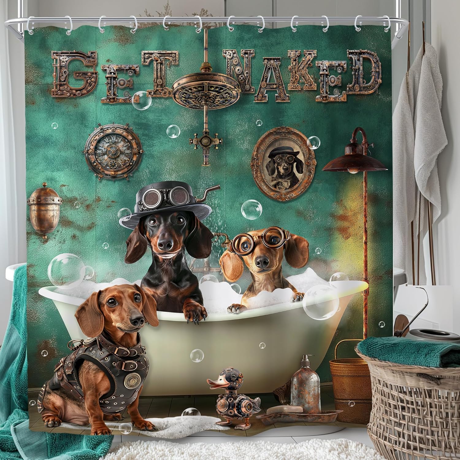 

Кошачья шторка для душа Детская Смешная Милая Прекрасная Мультяшный Котенок Домашнее Животное Лазающий Дверь Веселый Современный Набор из 12 Крючков Полиэстер 90x180cm