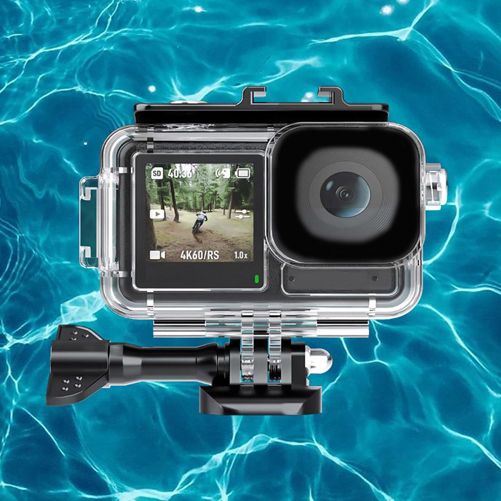 Waterproof Housing Case with Bracket Accessories For DJI OSMO Action 5 Pro, 4, 3