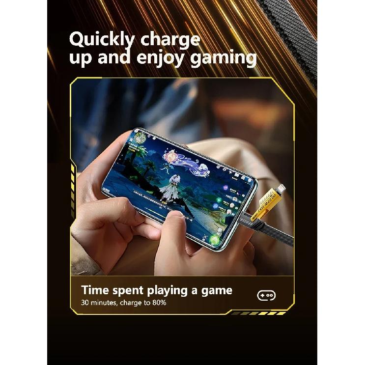 65W 4-in-1 Fast Charging PD QC Mecha Cable USB C Multi-Port Quick Charge Wire For Android iPhone XS 11 12 13 14 15 16 17 Pro Max