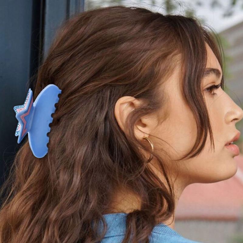 Elegant Rhinestones Star Hair Claw Clip NonSlip Hair Grip For Women and Girl Everyday Styling And Special Occasion