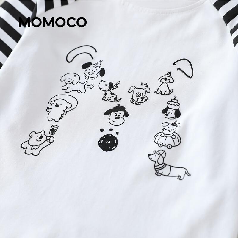 MOMOCO Boys' Colorblock Raglan Long Sleeve T-Shirt