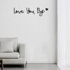 In Stock: 'LOVE YOU BYE' Bohemian Wooden Wall Sign Home Decor