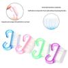 Colorful Translucent Nail Cleaning Brushes Soft Bristle Portable Nail Scrubber for Home Use Professional Nail Salons Manicure