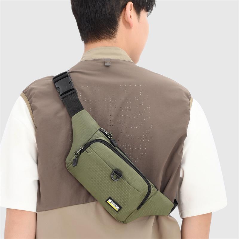 Men's Waterproof Waist Bag - Unisex Fanny Pack Convertible To Chest Sling (Running/Travel Hip Belt with Secure Pockets)