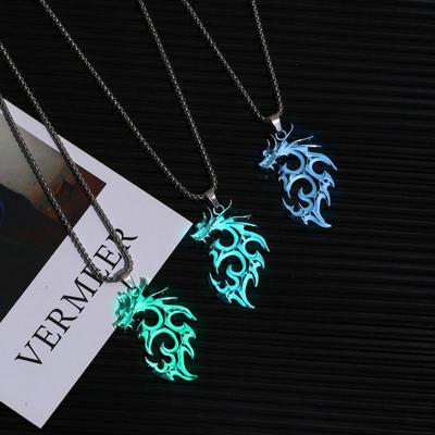 Nightglow Flame Dragon Pendant
