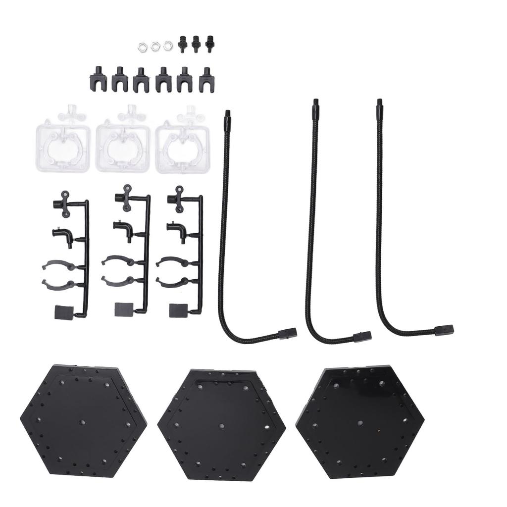 3 Pack Action Figure Stand ABS Stainless Steel Bendable Doll Figure Support Display Holder Base for