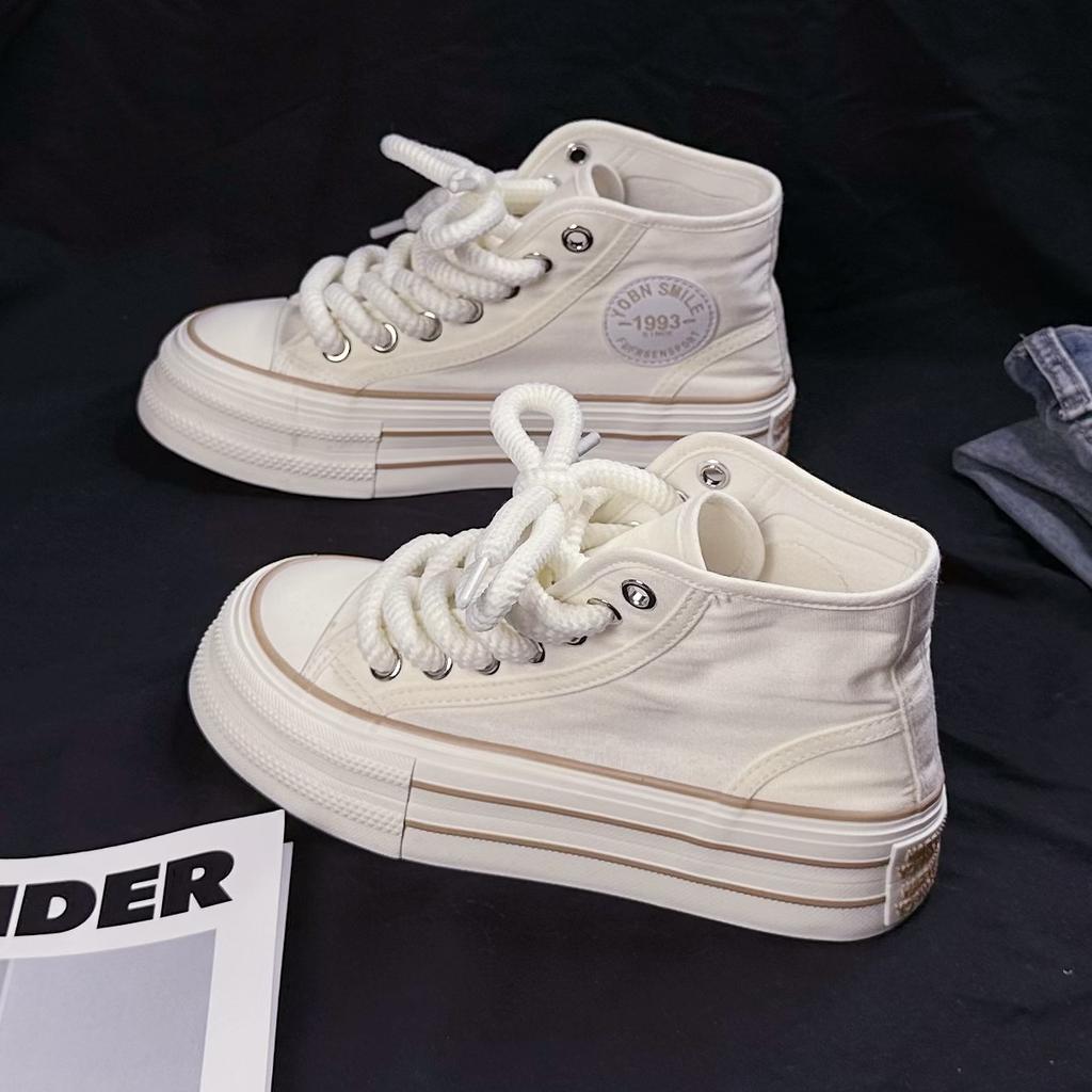 2025 New Spring Sneakers Women Summer Canvas Platform Ladies Vulcanized Shoes Flat Bottom Shoes Casal Sports Shoes for Women