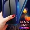 For Samsung Galaxy A34 5G Phone Case Carbon Fiber Texture TPU+Tempered Glass Phone Cover