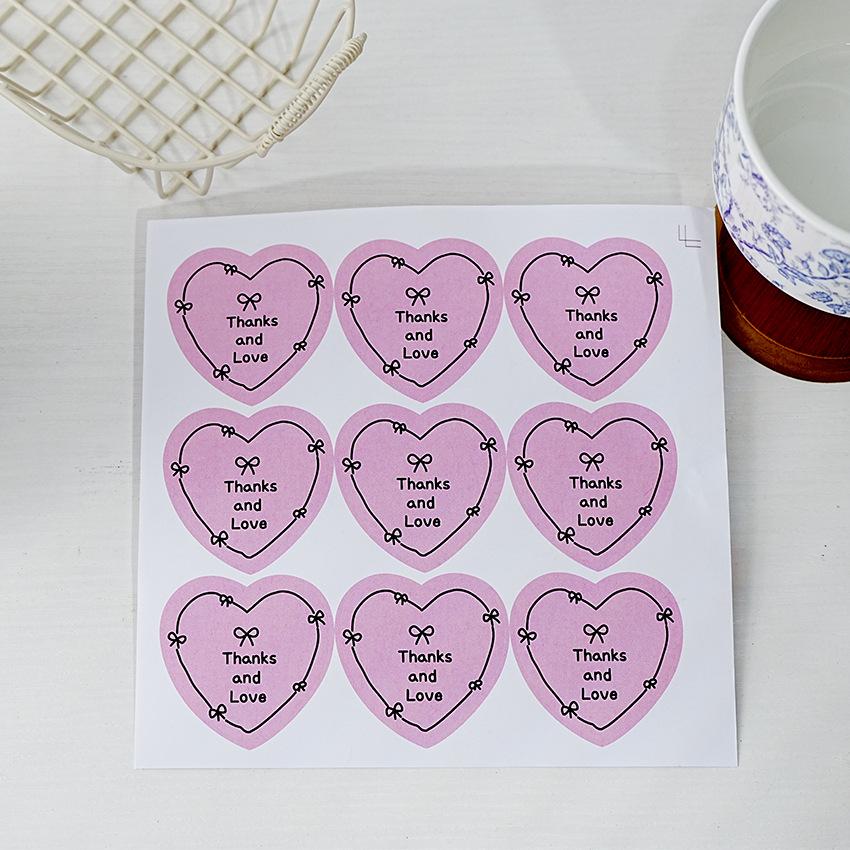 

5/10 Sheets Pink Love Bow Stickers Suitable for Anniversary, Birthday s Valentine s Day Gifting DIY Handmade Packaging Stickers 5 Sheets
