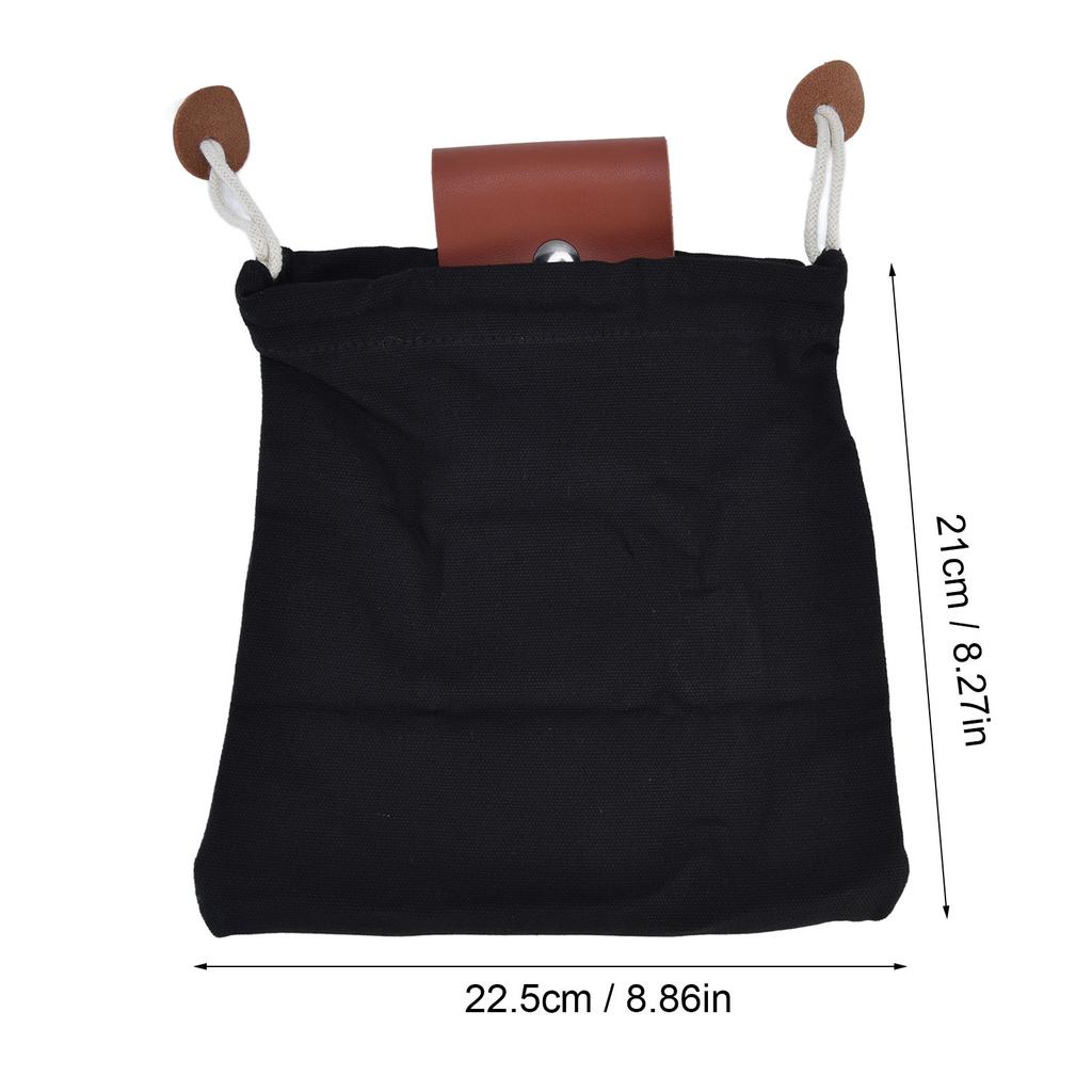 Foraging Pouch PU Leather   Fruit Picking Storage Bag Waist Hanging Tool Bag for Outdoor Camping
