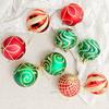 9Pcs/set 6CM Xmas Tree Hanging Pendant Painted Xmas Baubles  Christmas Party Decoration