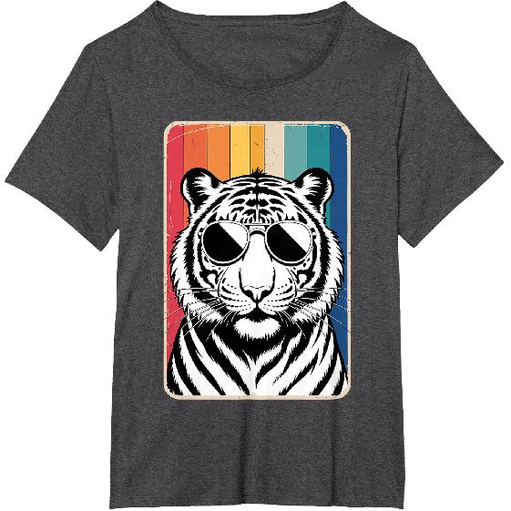 Funny Tiger Art for Men Women Boys Girls Animal Tiger Lover T-Shirt