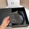 Rhinestone Fedora Jazz Hats Cowboy Hat For Women And Men Double-Sided Color Cap Red With Black Diamond Fedora