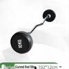 Huateng Rubber-Coated Curved Barbell
