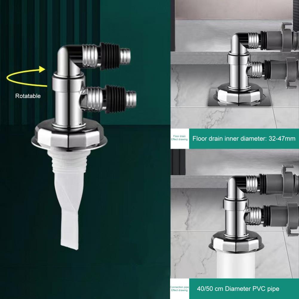 Universal Dishwasher Sewer Connector Plated Floor Excellent Anti crack Dishwasher Sewer Connector
