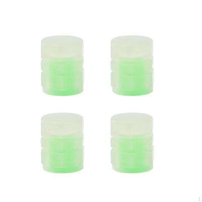 4 Pieces Car Tire Valve Stem Caps, Fluorescent Accessories Glow The Dark Caps Cover for