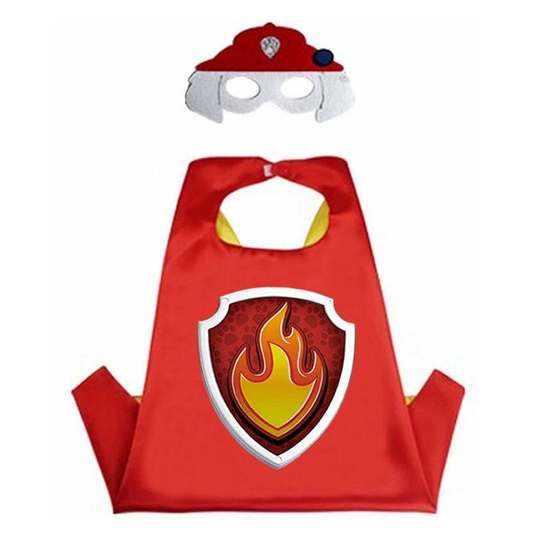 Vibrant Paw Patrol Cartoon Costume Cape And Mask Set For Kids Parties And Play