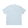 Li Ning T Shirts Unisex Cloud Blue Crew Neck Moderate Straight Fit AHSU929-4