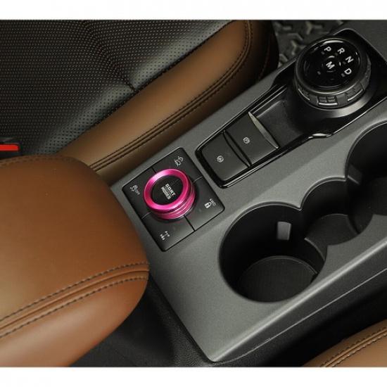 Pink 4WD Four-wheel Drive Switch Knob Trim Cover for Ford Bronco Sport -25
