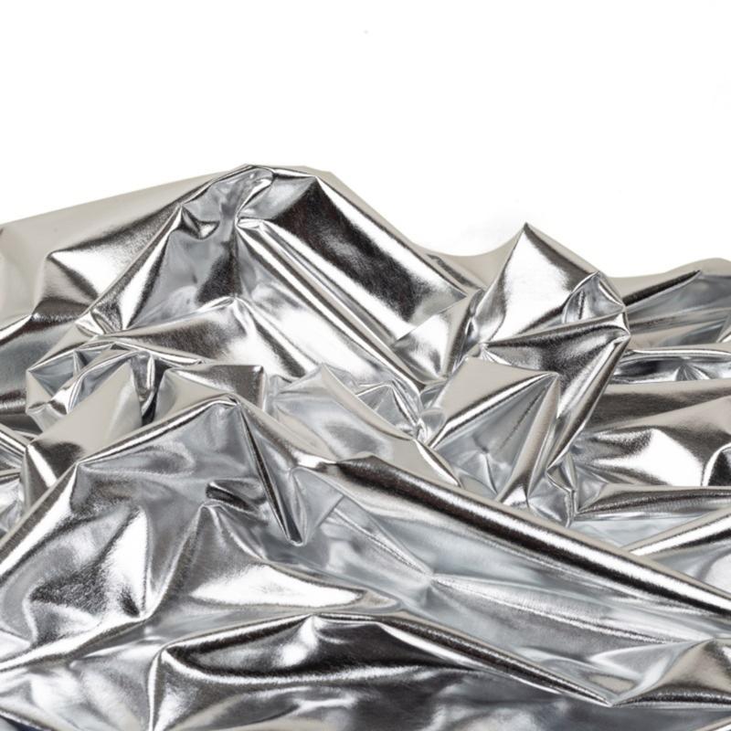 Metallic Gold Foil Textile Stretchable Spandex Cloth For Dance Costumes And Yogas Apparel