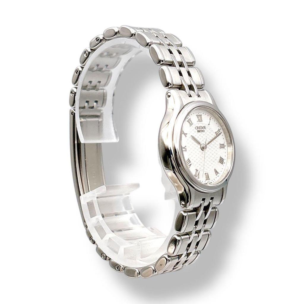 [USED] Credor 4J85-0A10 Silver Quartz Women's Watch