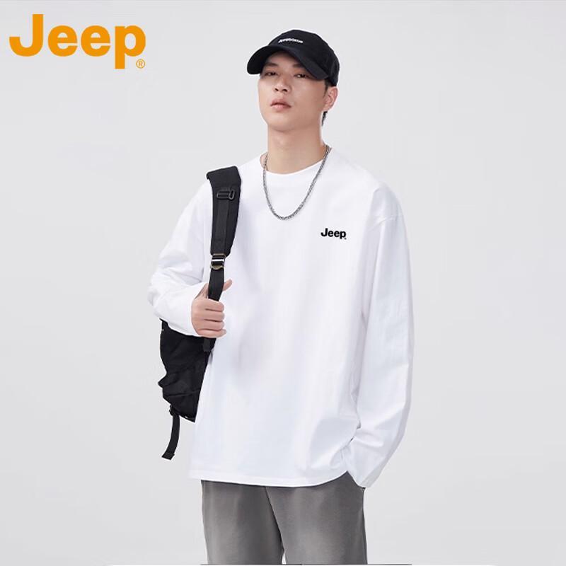 Jeep Men's Pure Cotton Long Sleeve T-Shirt