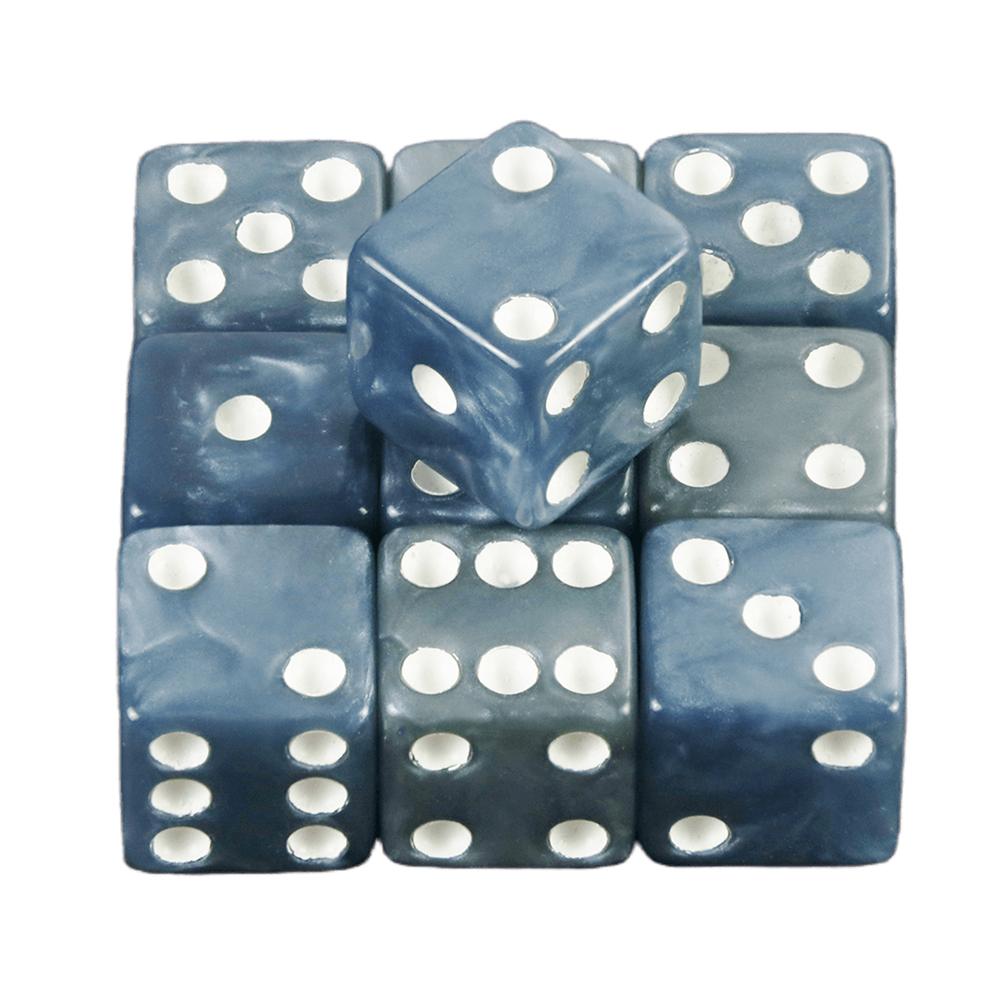 10 peças 12mm Efeito Mármore D6 Dados Jogo de Tabuleiro de Dados de Jogo de Mesa, Jogos de Poker Dados