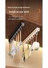 Multi-Functional No-Drill Wall-Mounted Track Hook for Utensils