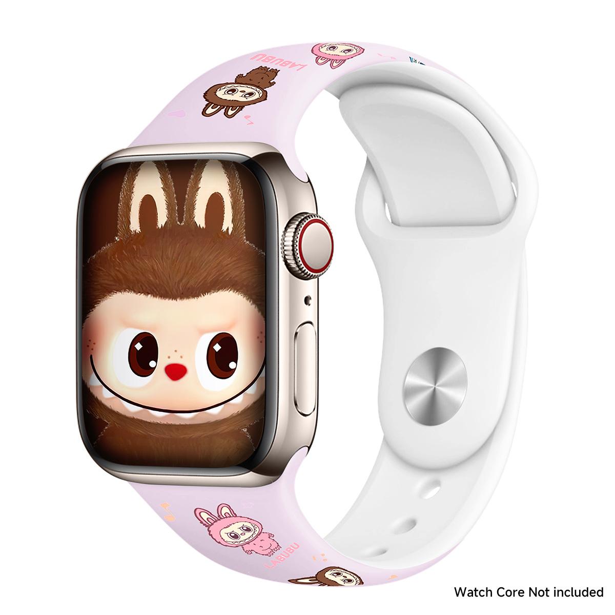 

Мягкий силиконовый ремешок для Apple Watch Series 10 42мм 46мм 44мм 45мм 40мм 41мм correa браслет для iwatch 9 8 7 6 SE 5 4 ultra2 1 49мм ремешок S10-42mm 38/40/41mm фиолетовый