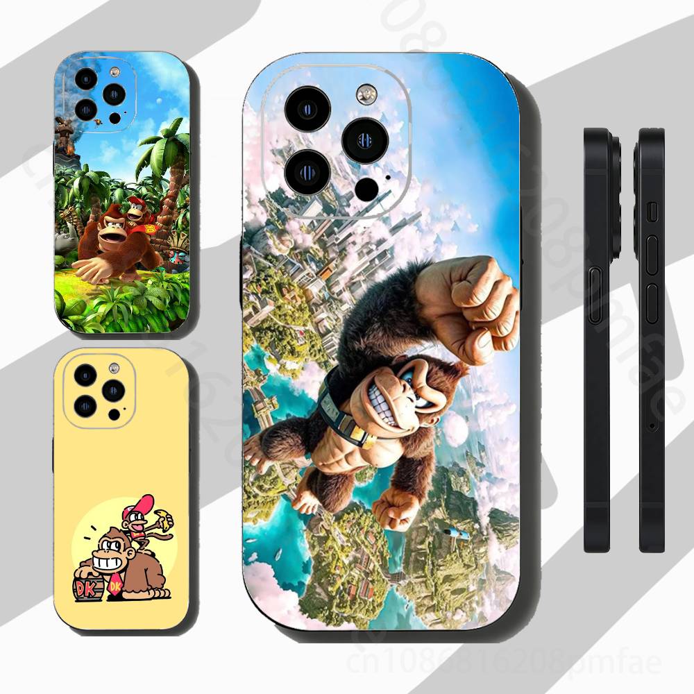 Spiel D-Donkey Kong Affe Schlank Rückseite Handyhülle für iPhone 17,16,15,14,13,12,11 Pro,Max,Plus,X,XS,XR,SE,Mini Schutzhülle