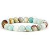 8mm Tiger Eye Crystal & Agate Beaded Bracelet - Handmade Elastic String