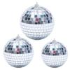 Mini Disco Ball KTV Bar Reflective Glass Ball Stage Rotating Silver Mirror Disco Balls Hanging Ornament Wedding Party Home Decor