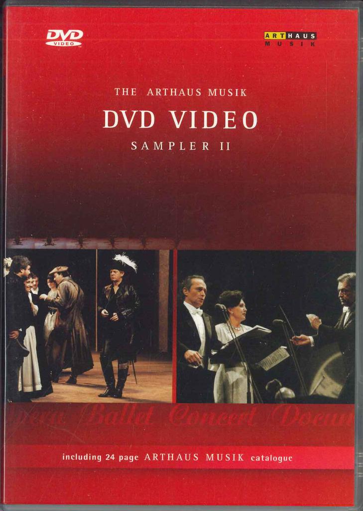 DVD VARIOUS - Arthaus Musik Dvd Video Sampler 2 100301 ARTHAUS MUSIK Non Japan Music Video Used