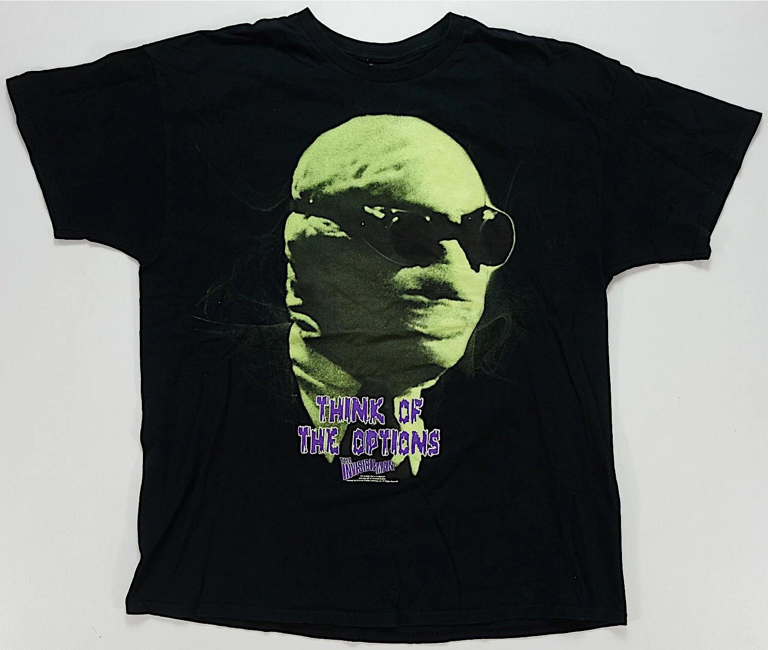 Rare Vintage The Invisible Man Think Of The Options T Shirt 90s H.G. Wells Film M