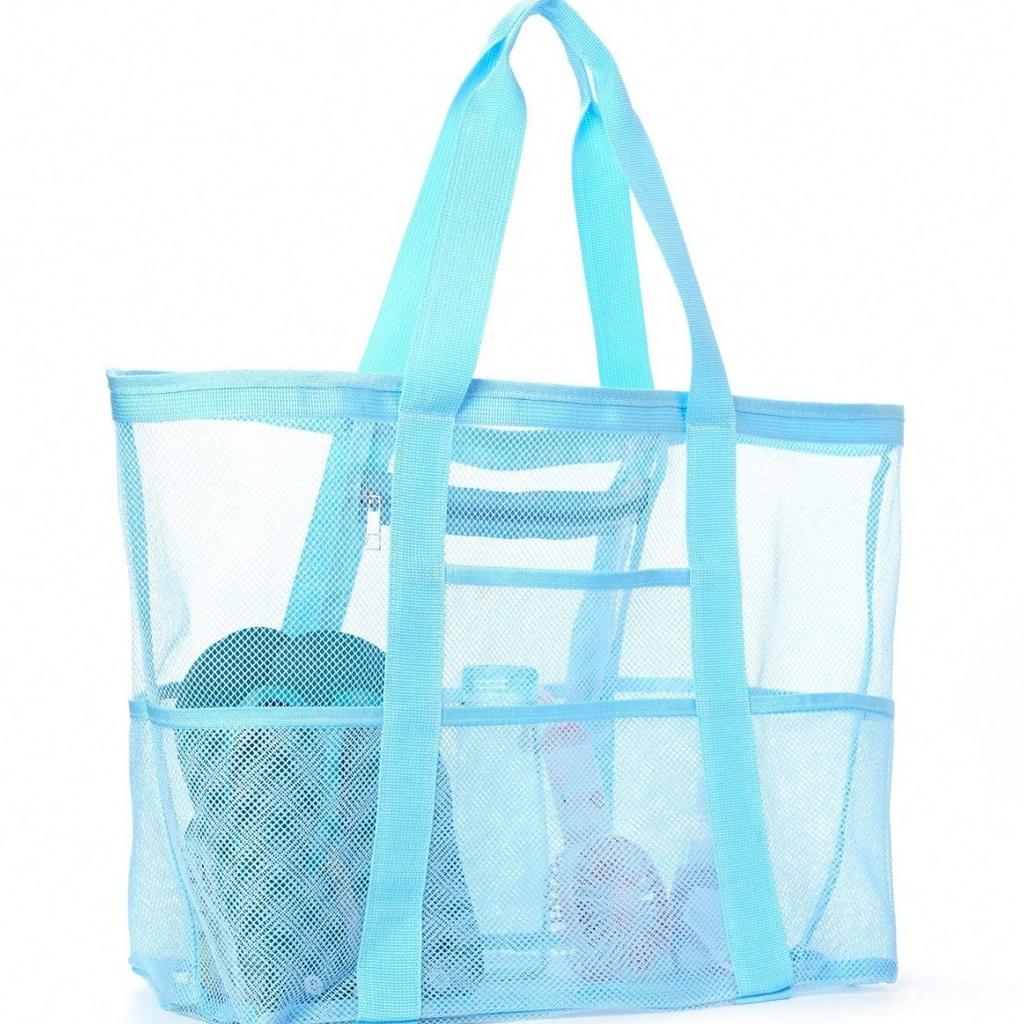 Strandtasche Große Kapazität Spielzeug Netz Schwimmtasche Multifunktional Reise Tragbar Schulter Strandtasche Badeanzug Aufbewahrungstasche