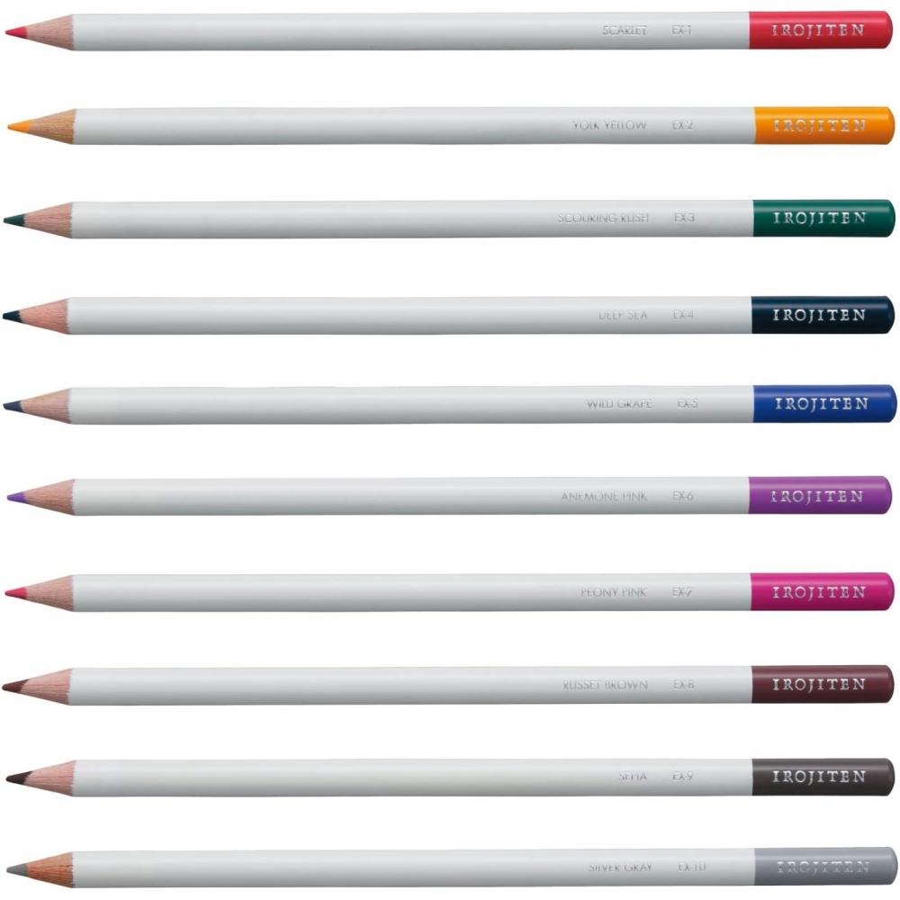 Tombow  Tombow  Словарь цветов карандашей 10 новых цветов Набор Ci Rex10caz Набор из 10 цветов